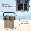 Ultra-Light Injection Molded Cooler 21 QT Hard Ice Chest by LJGDeals