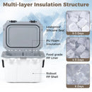 Ultra-Light Injection Molded Cooler 53 QT Hard Ice Chest
