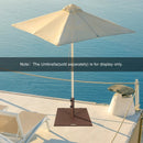 24 Inch Square Patio Umbrella Base 50 LBS Weighted by LJGDeals