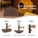 24 Inch Square Patio Umbrella Base 50 LBS Weighted by LJGDeals