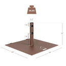 24 Inch Square Patio Umbrella Base 50 LBS Weighted by LJGDeals