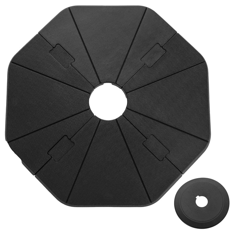4-Piece Fillable Umbrella Base Stand for Garden Yard Poolside, photo 3 of 6