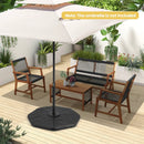 4-Piece Fillable Umbrella Base Stand for Garden Yard Poolside by LJGDeals