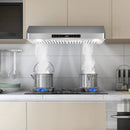 35.5/29.5 Inch Under Cabinet Range Hood 900 CFM Kitchen Vent with 4 Fan Speed by LJGDeals