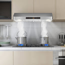 35.5/29.5 Inch Under Cabinet Range Hood 900 CFM Kitchen Vent with 4 Fan Speed