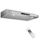 35.5/29.5 Inch Under Cabinet Range Hood 900 CFM Kitchen Vent with 4 Fan Speed by LJGDeals