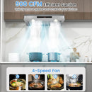 35.5/29.5 Inch Under Cabinet Range Hood 900 CFM Kitchen Vent with 4 Fan Speed by LJGDeals