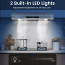 35.5/29.5 Inch Under Cabinet Range Hood 900 CFM Kitchen Vent with 4 Fan Speed by LJGDeals