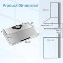 35.5/29.5 Inch Under Cabinet Range Hood 900 CFM Kitchen Vent with 4 Fan Speed by LJGDeals