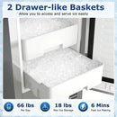 Under Counter Nugget Ice Maker with Timer & Self-Cleaning by LJGDeals