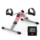 Under Desk Exercise Bike Pedal Exerciser with LCD Display for Legs and Arms Workout by DirectDeals