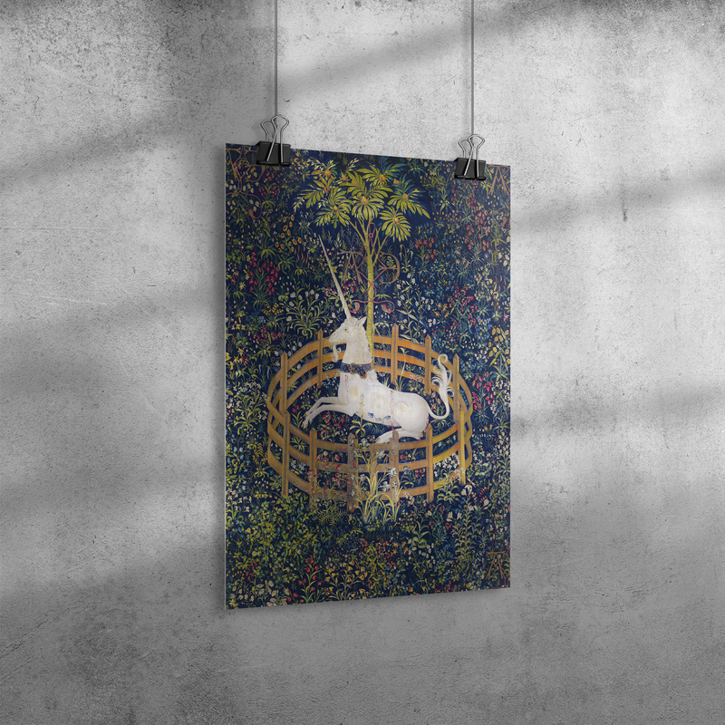 "The Unicorn is in Captivity" Matte Poster