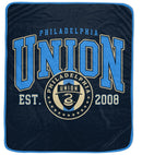Philadelphia Union 50" x 60" Vintage Arch Block Blanket by Dynasty Sports & Framing