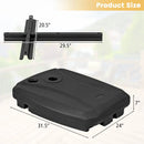 Fillable Universal Offset Umbrella Base with Cross Base and Wheels-Black by LJGDeals