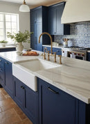 Unlacquered Brass Kitchen Faucet - 8" Bridge Faucet by Palmeraies