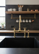 Unlacquered Brass Kitchen Faucet by Palmeraies