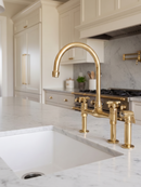 Unlacquered Brass Kitchen Faucet by Palmeraies