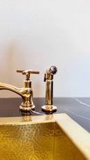 Antique Brass Kitchen Faucet - Unlacquered Brass Kitchen Faucets by Palmeraies