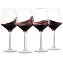 European Style Unbreakable Stemmed Crystal Wine Glasses, | Set of 4