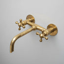Unlacquered Brass Bathroom Faucet - Wall Mounted Faucet by Palmeraies