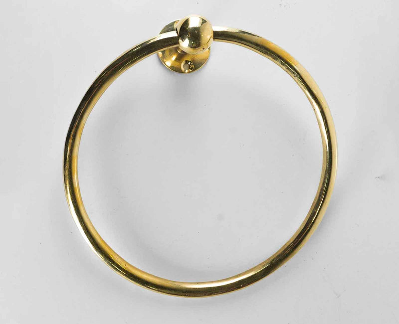 Unlacquered Brass Towel Ring, photo 3 of 3
