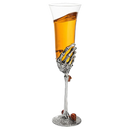 The Wine Savant Stemmed Single Skeleton Glasses Single Glass 7oz