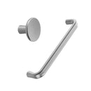 Brushed Stainless "Terra" Cabinet Knob and Drawer Pulls by Forge Hardware Studio