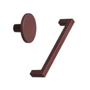 Maroon Red "Plato" Cabinet Knob and Drawer Pull