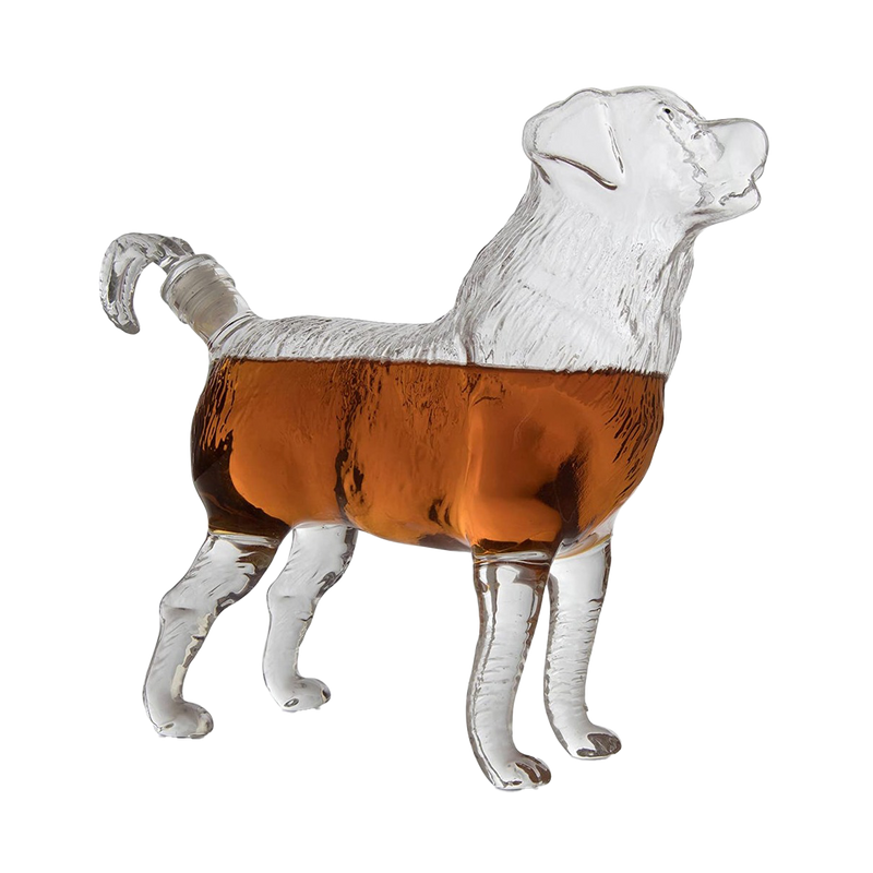 Dog Decanter Wine & Whiskey - Dog Lovers Gift by The Wine Savant, Beautiful Profile Of A Dog 500ml - Whiskey, Wine Scotch or Liquor Decanter, Funny, Beagle, Boxer, Boggle, Golden Retriever, Labrador