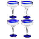 Mexican Hand Blown Glass – Set of 4 Large 16oz