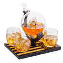 Marine Decanter Set With 4 Whiskey Glasses 1000ml