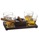 Cigar Holder Whiskey Glasses Set