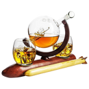 Rocket Whiskey Decanter Set, Planets Globe Decanter