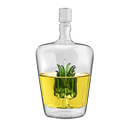 Tequila Decanter With Agave Plant, Glass Agave Decanter Perfect For Any Bar Or Tequila Party, 25 Ounce Bottle by The Wine Savant