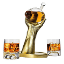 Football Decanter with 2 Football Whiskey & Wine Glasses - Perfect For Superbowl, Father's day Gift, Gift for Husband - Made for Liquor, Scotch, Whiskey and Bourbon 750ml, Rugby Gifts Clear