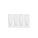 50 Caliber Shot Glasses Set - Set of 4 - Each holds 2 Ounces - Tactical Bullet Casings Shot Glasses by The Wine Savant