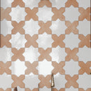 Pearl White 7x7 Glossy Star Porcelain Tile (16 pack, 6.46 sq ft/case)