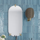Teal Blue 2x10 Glossy Picket Ceramic Tile (23 pack, 2.37 sq ft/case)