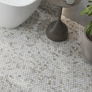 White Gray 11x12 Honed Hexagon Calacatta Gold Marble Mosaic Tile (5 pack, 4.55 sq ft/case)