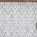 Cotton White 9x13 Polished Hexagon Porcelain Mosaic Tile (9 pack, 7.09 sq ft/case)