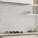 Soft Alabaster White 12x12 Lappato Square Porcelain Mosaic Tile (5 pack, 4.84 sq ft/case) by Apollo Tile