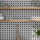 Eastern Black Thassos White 12x12 Polished Octagon Marble Mosaic Tile (5 pack, 5.08 sq ft/case) by Apollo Tile