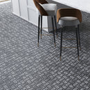 Charcoal Gray Black 12x12 Honed Basketweave Terrazzo Dolomite Limestone Marble Mosaic Tile (5 pack, 5.08 sq ft/case)