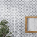 Stone White Gray 12x12 Polished Diamond Stone Mosaic Tile (5 pack, 4.83 sq ft/case)
