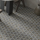 Gray White 12x13 Honed Star Round Terrazzo Dolomite Marble Mosaic Tile (5 pack, 5.46 sq ft/case)