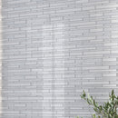 White 12x12 Glossy Matte Sticks Glass Mosaic Tile (5 pack, 5 sq ft/case)