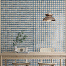 Stone Blue Beige 12x22 Matte Glossy Rectangle with Star Details Porcelain Large Format Tile (7 pack, 13.03 sq ft/case)