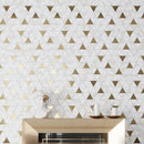 White Gold 10x11 Matte Triangle Porcelain Mosaic Tile (11 pack, 8.58 sq ft/case)