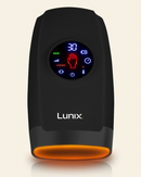 LX7 LCD Touchscreen Hand Massager, Heated Air Compression, Charcoal Black