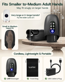 LX31 Rolling Hand Massager, Heat, Compression + Kneading, Smart Memory, Charcoal Black